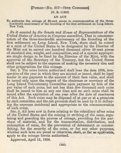 Historic Legislation, April 13, 1936. Full text is duplicated in the body of this page.
