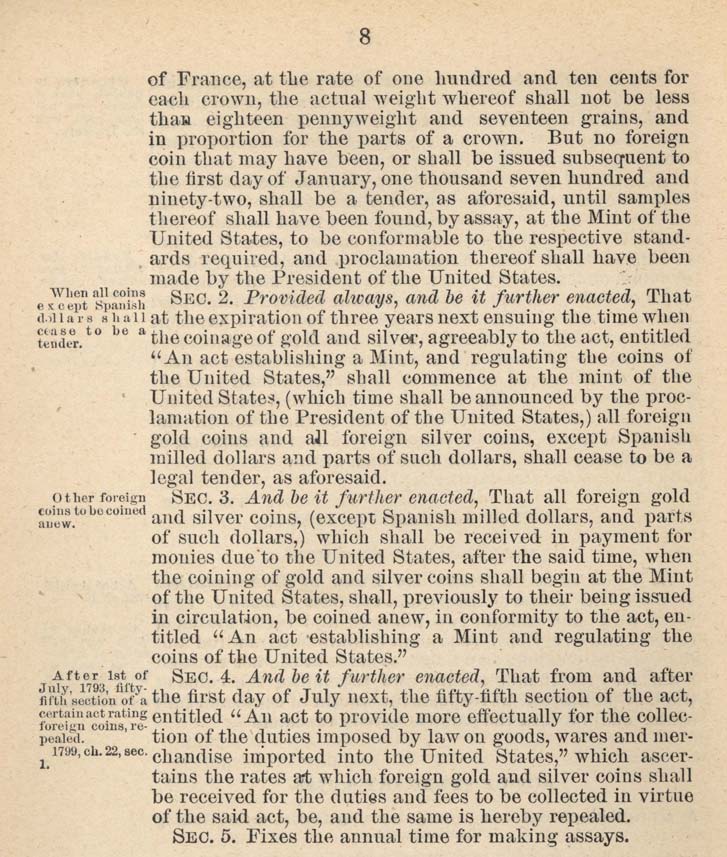 Historic Legislation: Act of February 9, 1793, Page 2