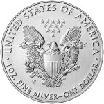 2016 American Eagle Silver One Ounce Uncirculated Coin Reverse