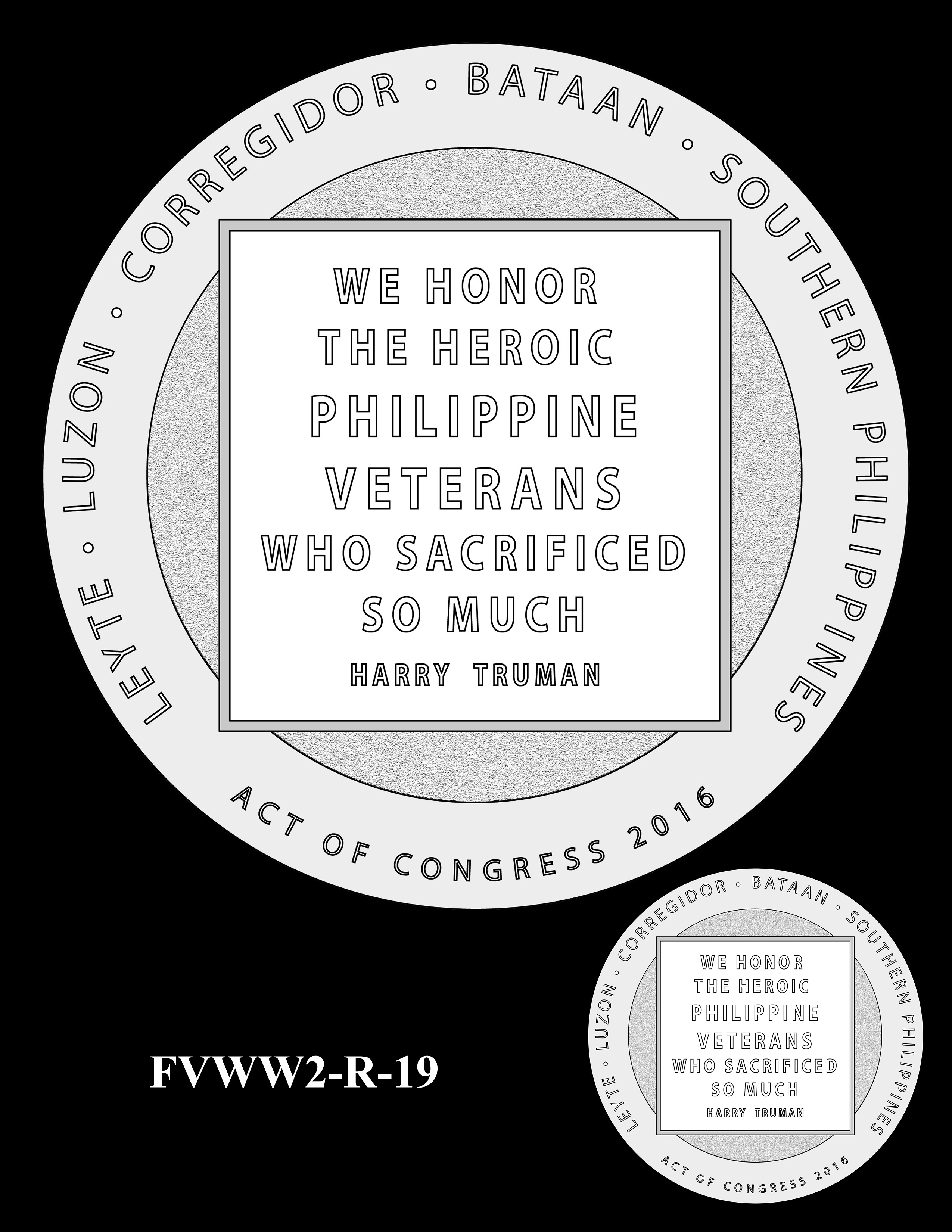 FVWW2-R-19 -- Filipino Veterans of World War II Congressional Gold Medal