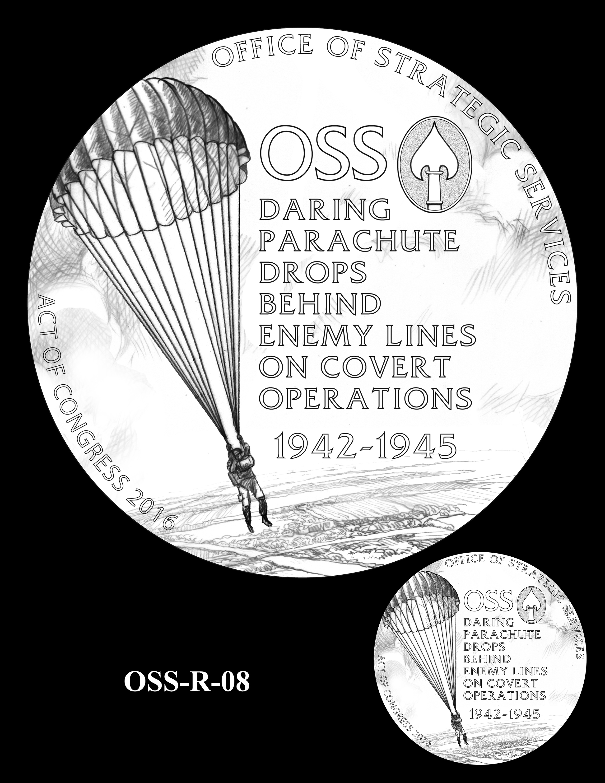 OSS-R-08 -- Office of Strategic Services Congressional Gold Medal