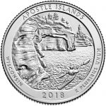 2018 America the Beautiful Quarters Coin Apostle Islands Wisconsin Uncirculated Reverse