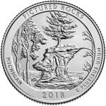 2018 America the Beautiful Quarters Coin Pictured Rocks Michigan Uncirculated Reverse