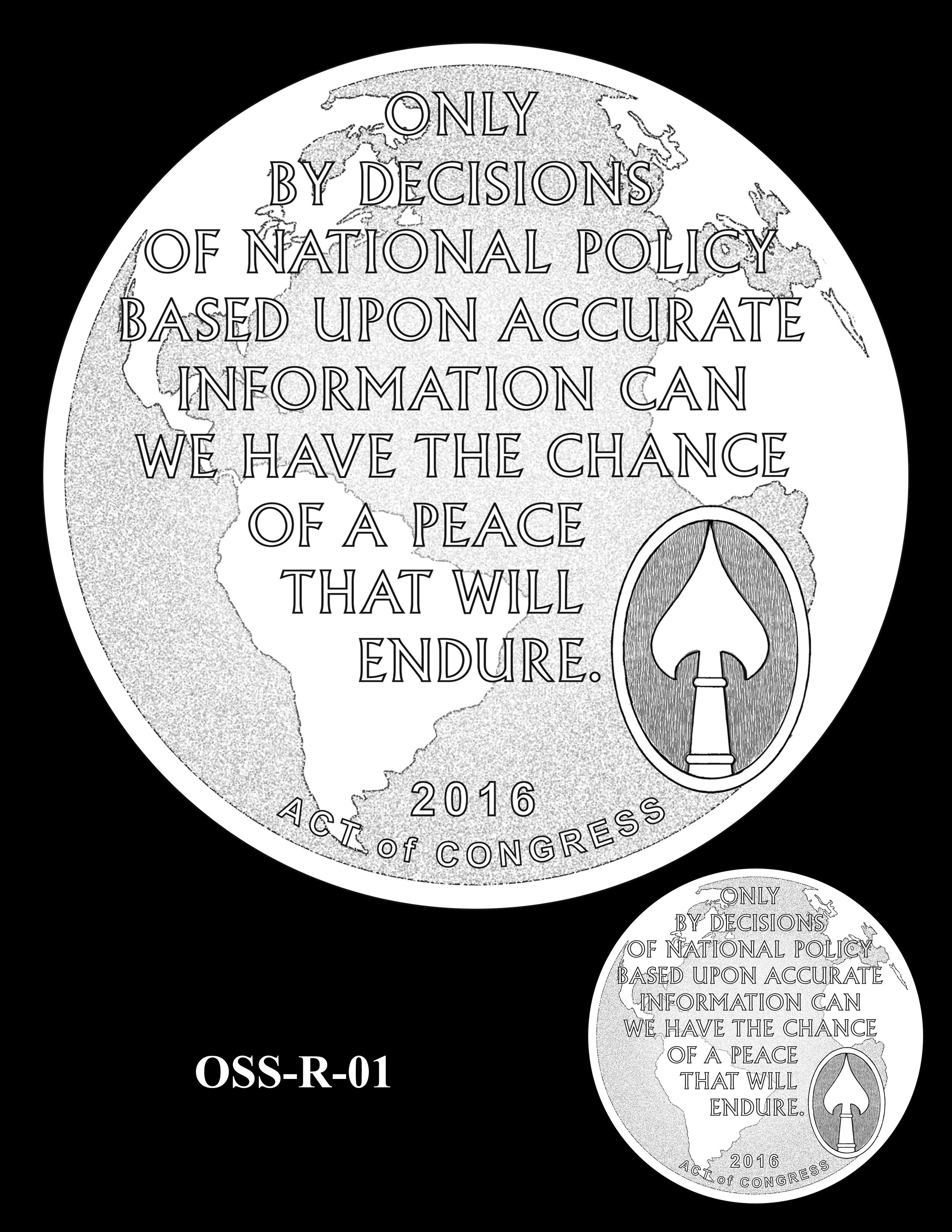 OSS-R-01 -- Office of Strategic Services Congressional Gold Medal