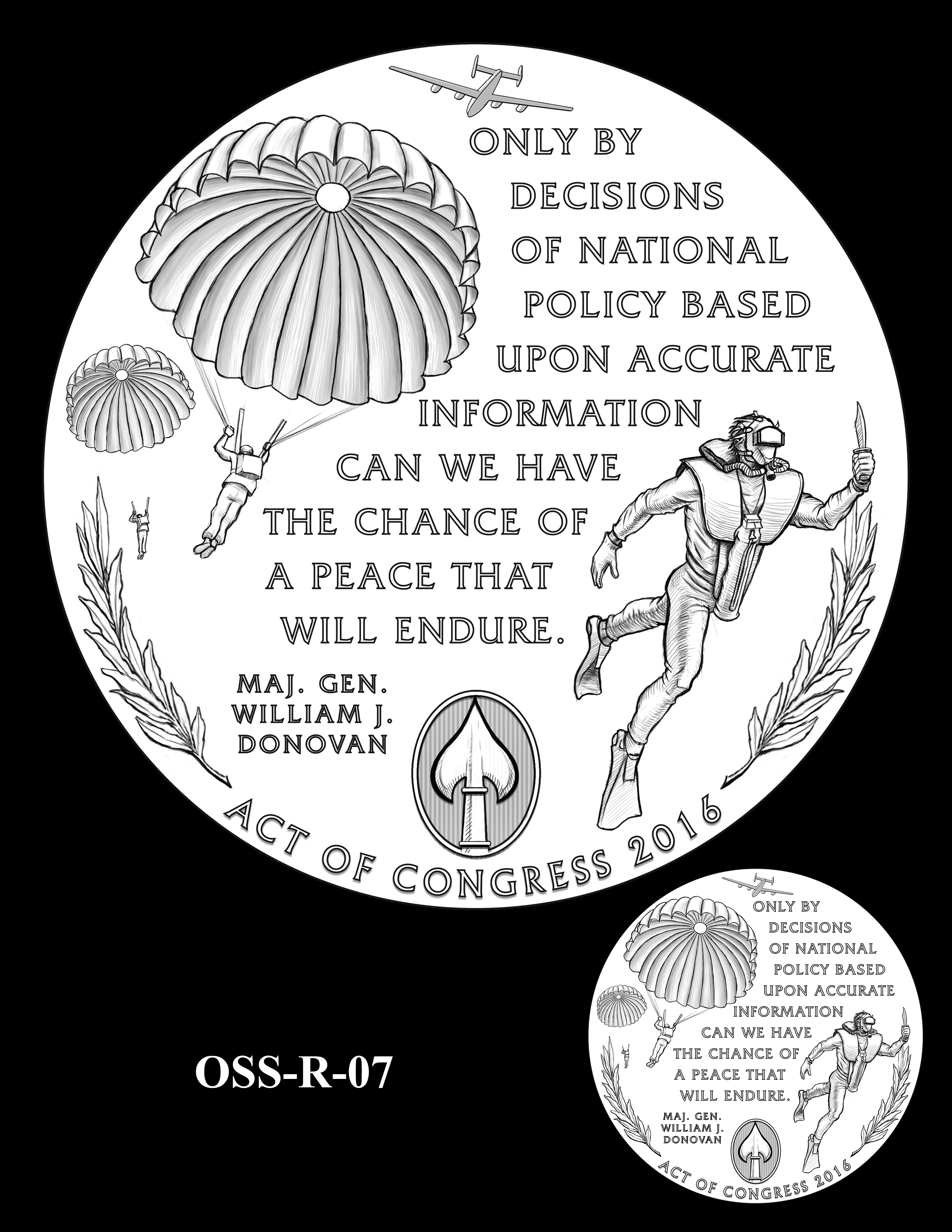 OSS-R-07 -- Office of Strategic Services Congressional Gold Medal