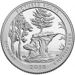 2018 America the Beautiful Quarters Coin Pictured Rocks Michigan Proof Reverse