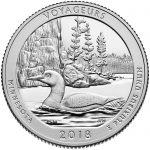 2018 America the Beautiful Quarters Coin Voyageurs Minnesota Proof Reverse