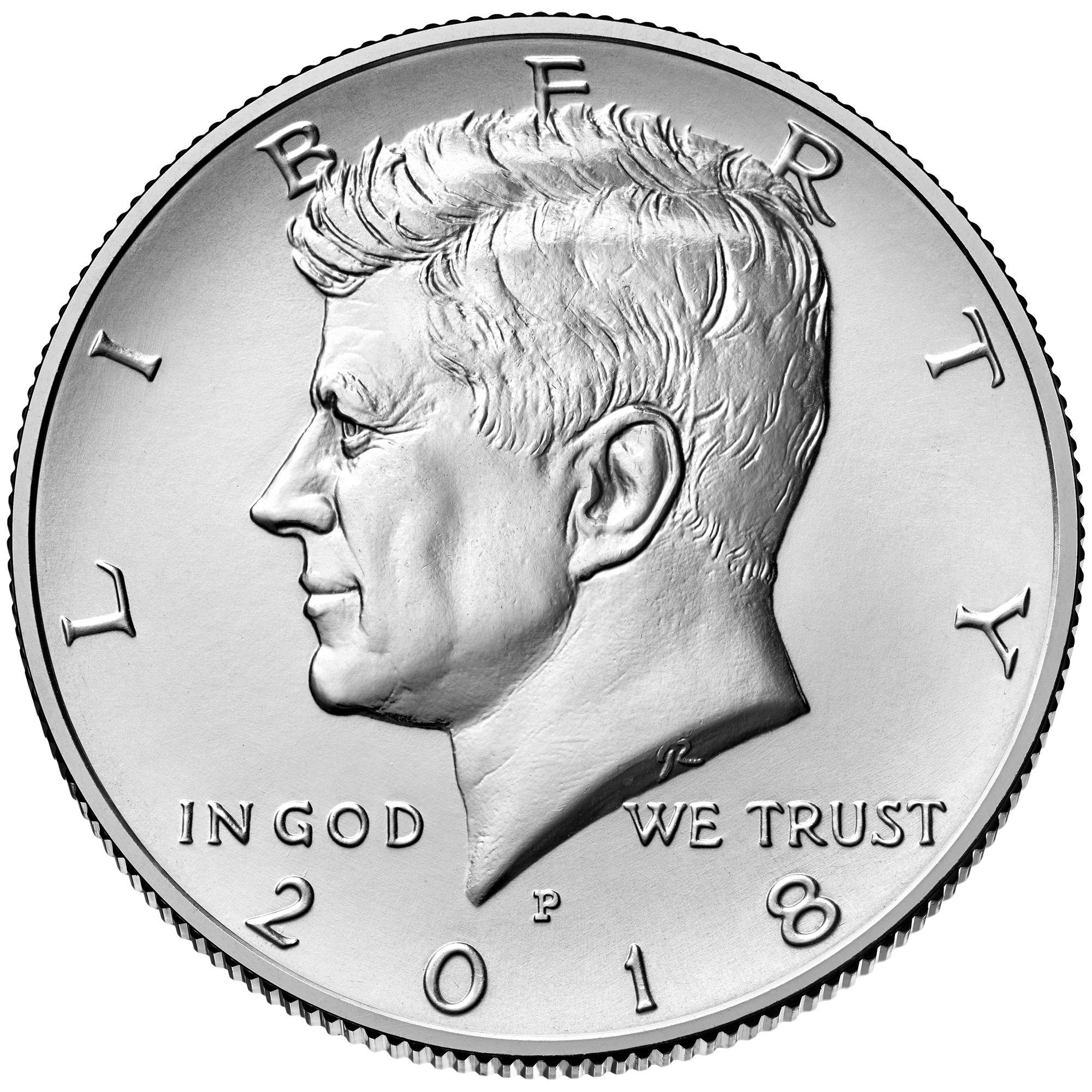 1990 P Kennedy Half Dollar Roll 20 coins circulated 