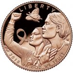 2018 Breast Cancer Awareness Commemorative Gold Proof Coin Obverse