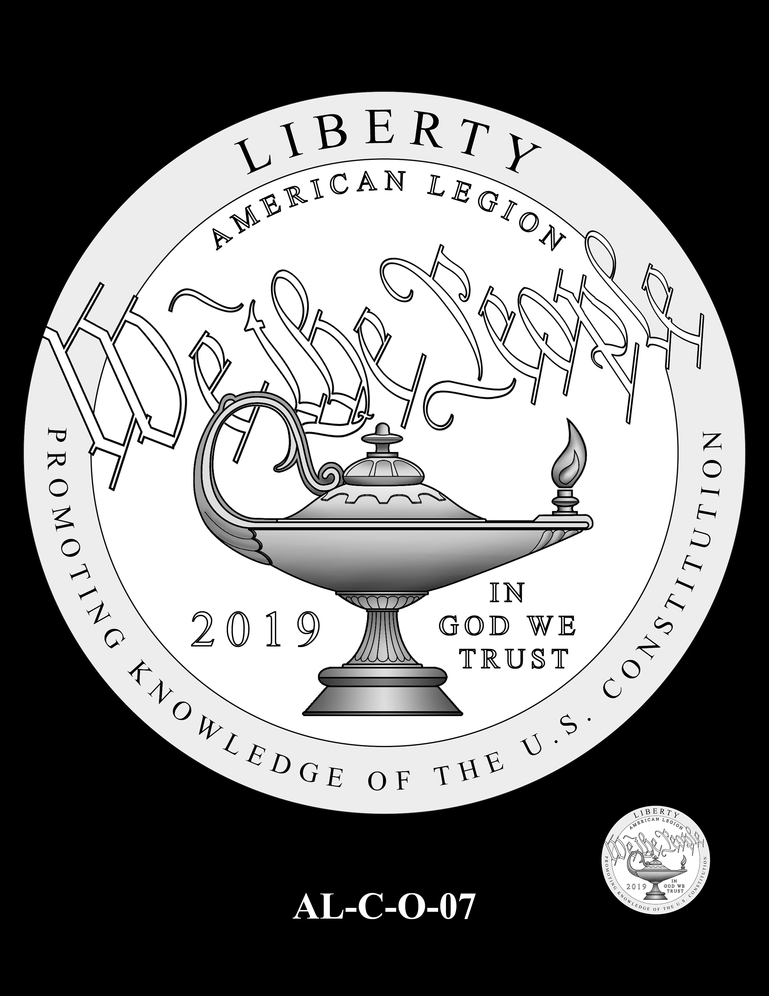 AL-C-O-07 -- 2019 American Legion 100th Anniversary Commemorative Coin Program - Clad Obverse