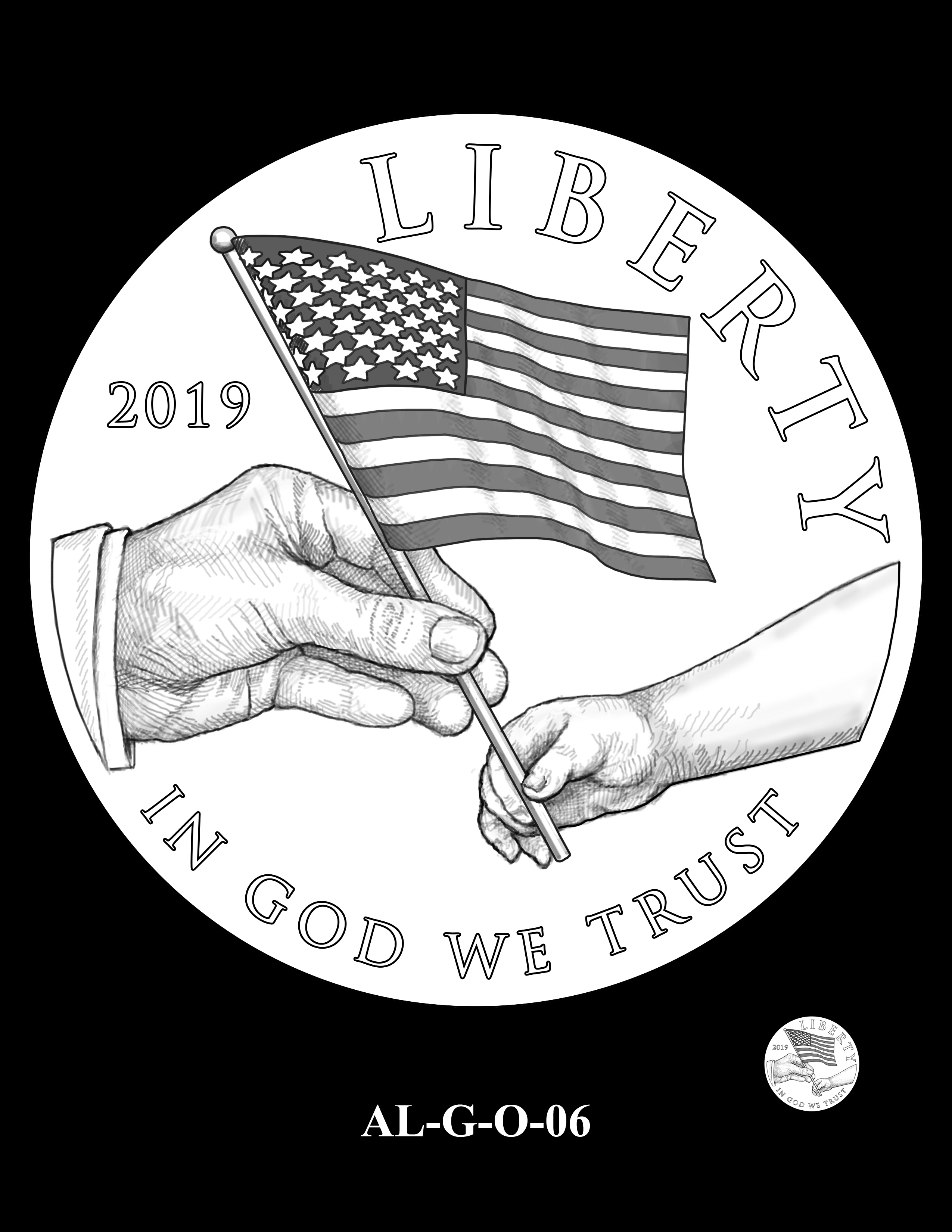 AL-G-O-06 -- 2019 American Legion 100th Anniversary Commemorative Coin Program - Gold Obverse