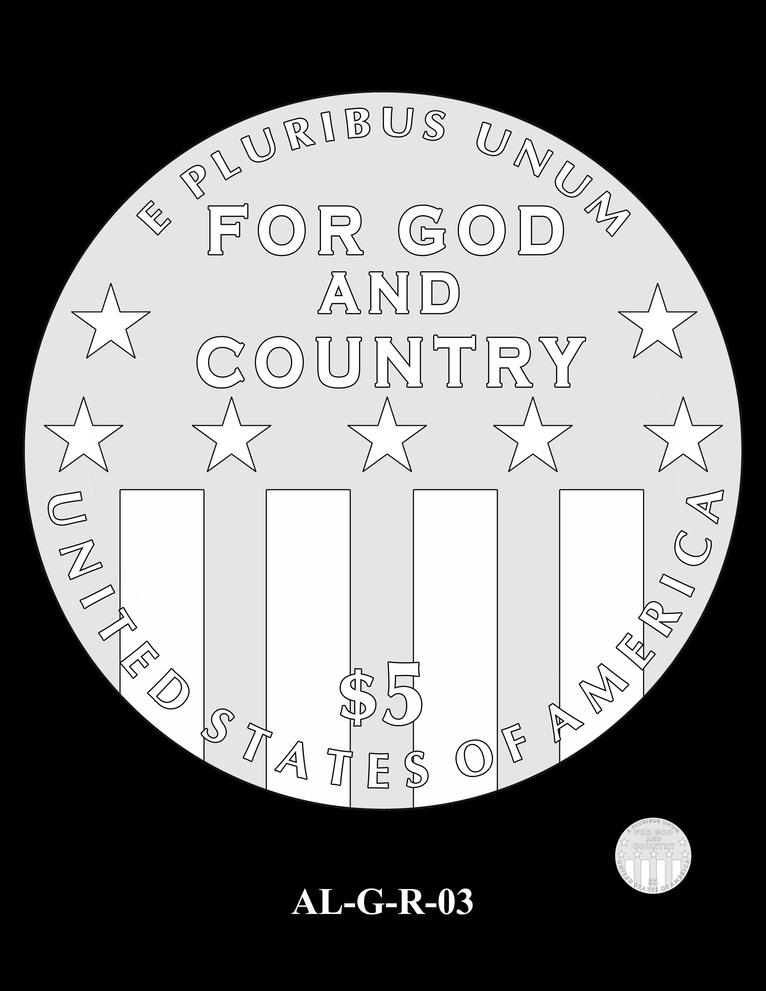 AL-G-R-03 -- 2019 American Legion 100th Anniversary Commemorative Coin Program - Gold Reverse