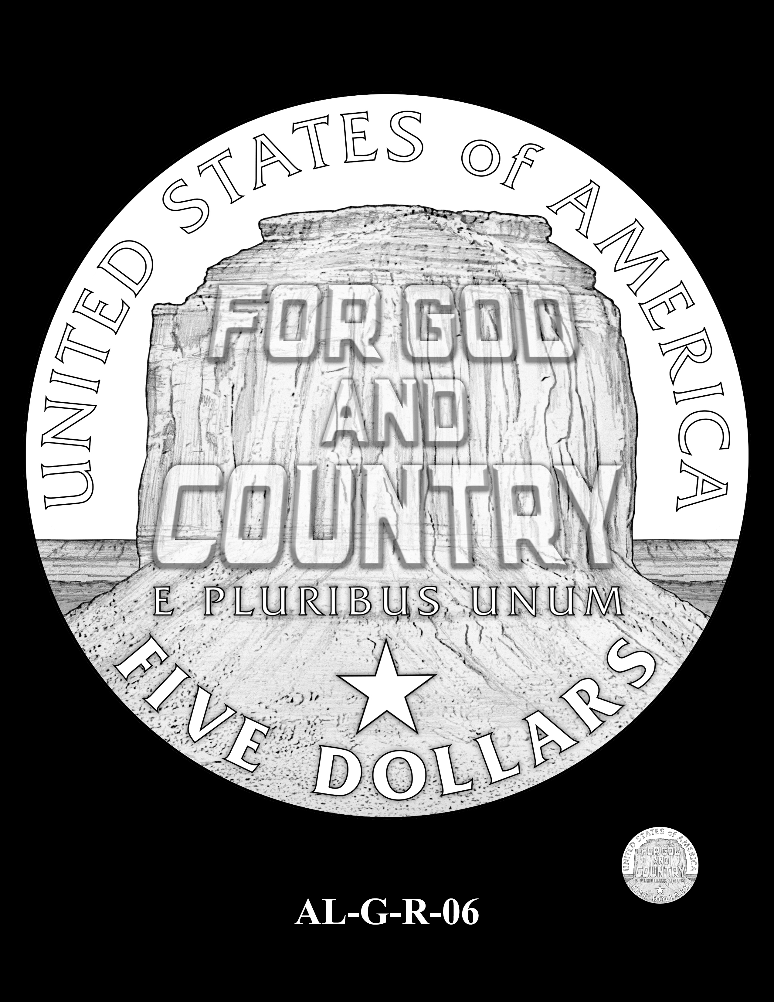 AL-G-R-06 -- 2019 American Legion 100th Anniversary Commemorative Coin Program - Gold Reverse