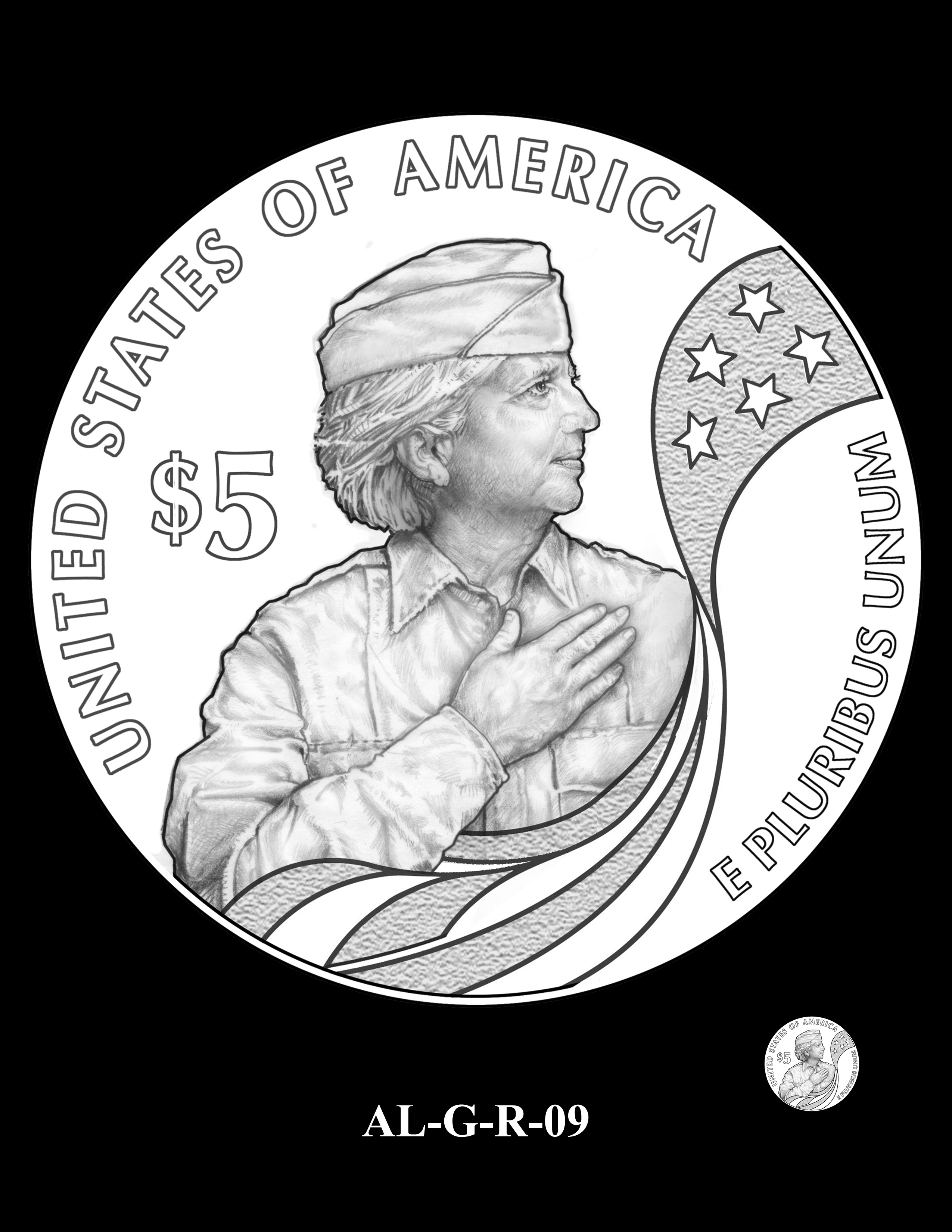AL-G-R-09 -- 2019 American Legion 100th Anniversary Commemorative Coin Program - Gold Reverse