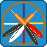 hoop and darts kids game icon