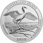 2018 America the Beautiful Quarters Five Ounce Silver Bullion Coin Cumberland Island Georgia Reverse