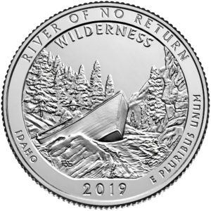 2019 America the Beautiful Quarters Coin River of No Return Wilderness Idaho Uncirculated Reverse