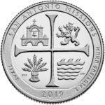 2019 America the Beautiful Quarters Coin San Antonio Missions Texas Proof Reverse