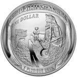 2019 Apollo 11 50th Anniversary Commemorative Silver Proof One Dollar Coin Reverse