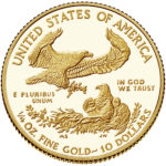 2019 American Eagle Gold Quarter Ounce Proof Coin Reverse