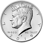 2019 Kennedy Half Dollar Obverse Uncirculated