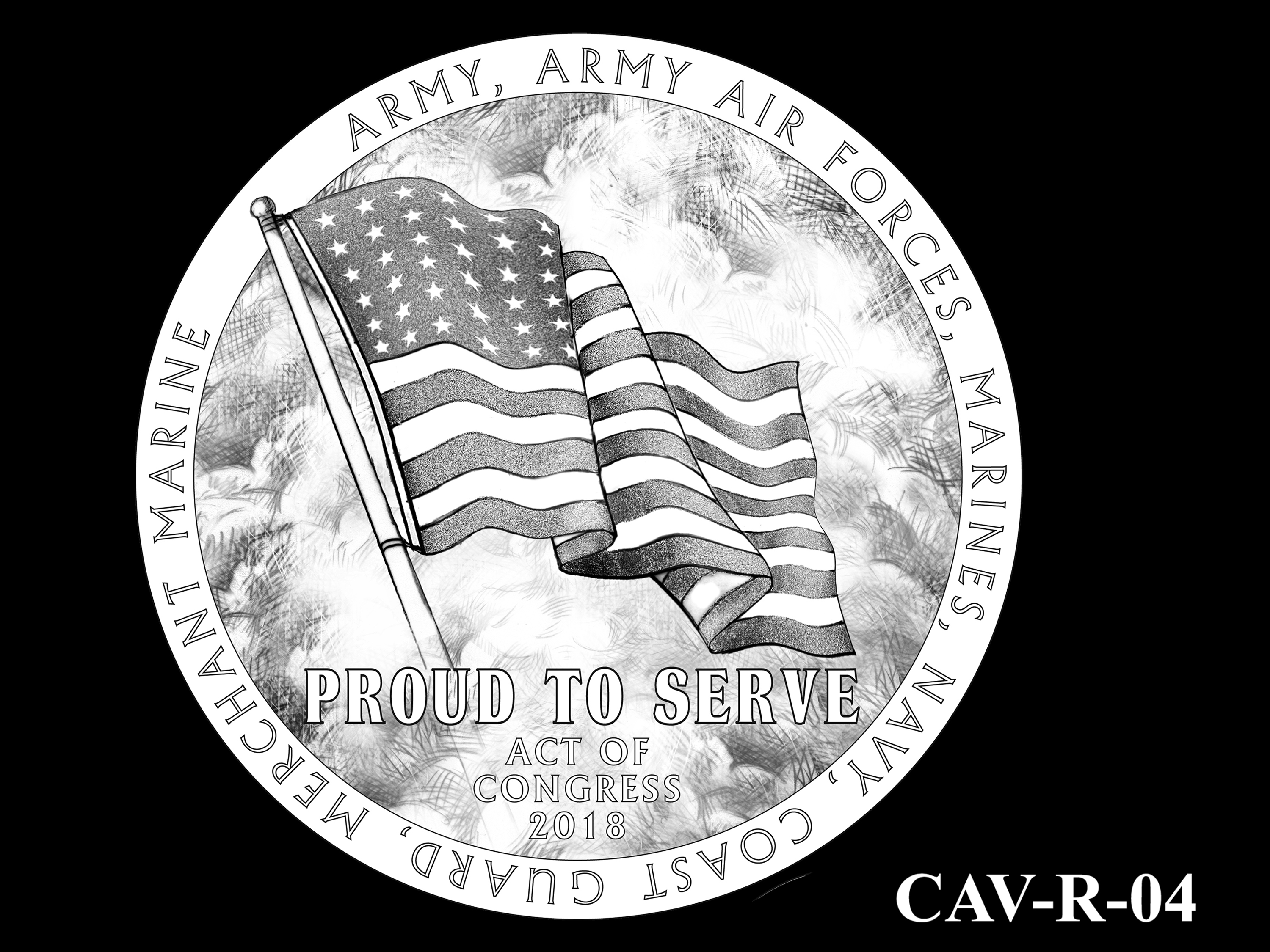 CAV-R-04 -- Chinese-American Veterans of World War II Congressional Gold Medal - Reverse