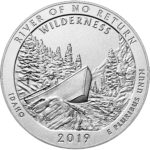 2019 America the Beautiful Quarters Five Ounce Silver Uncirculated Coin River of No Return Wilderness Idaho Reverse