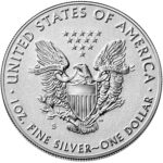 2019 American Eagle Silver One Ounce Enhanced Reverse Proof Coin Reverse
