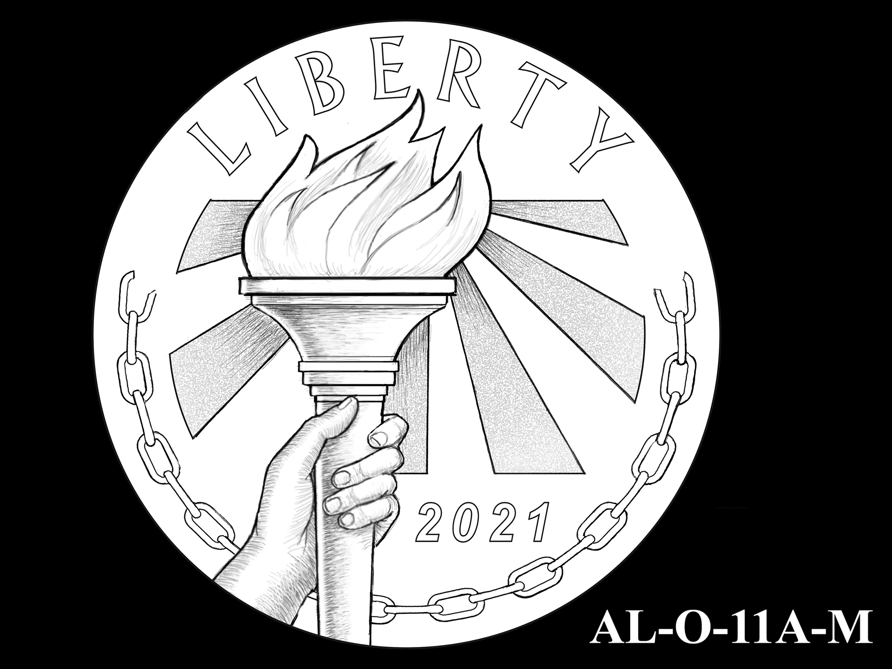 AL-O-11A-M -- 2021 American Liberty Gold Coin and Silver Medal Program - Obverse