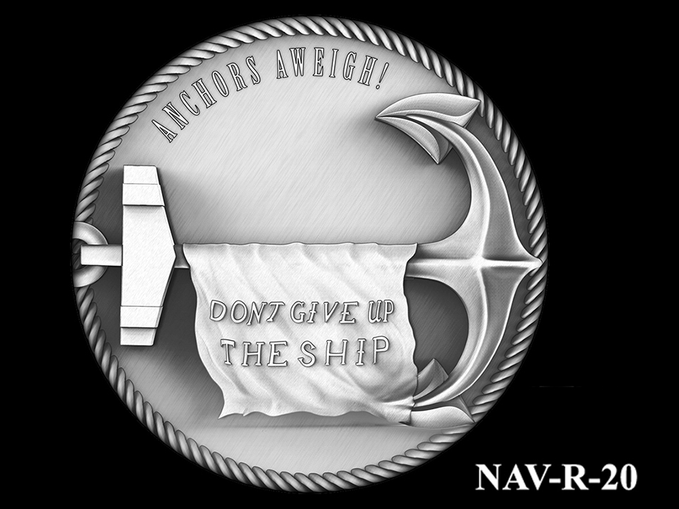 NAV-R-20 -- 2021 United States Navy Silver Medal  - Reverse