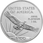 2020 American Eagle Platinum One Ounce Bullion Coin Reverse