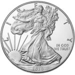 2020 American Eagle Silver One Ounce Proof Coin Obverse