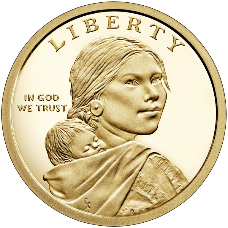 2020 Native American One Dollar Proof Coin Obverse