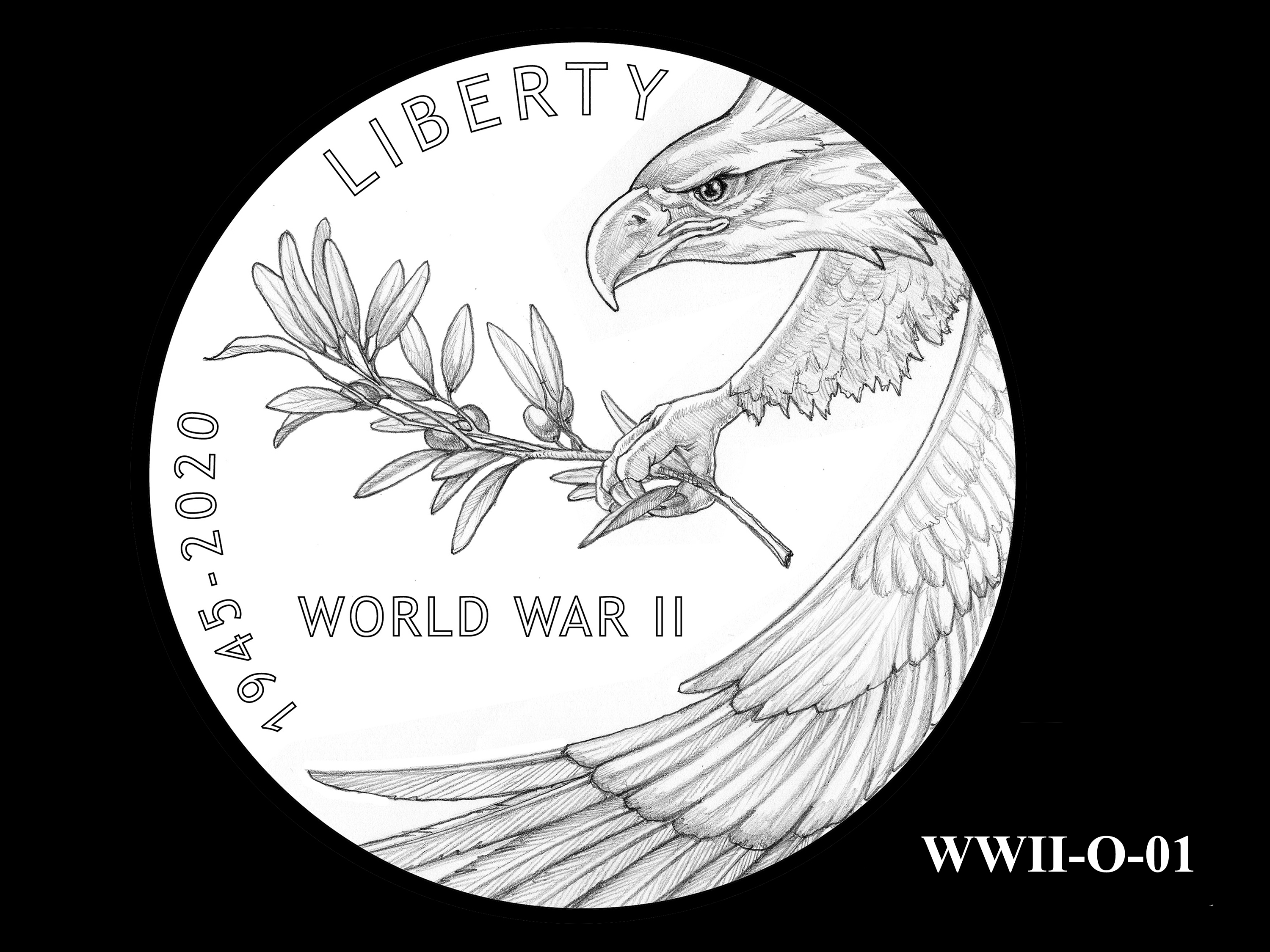WWII-O-01 --End of World War II 75th Anniversary Program - Obverse