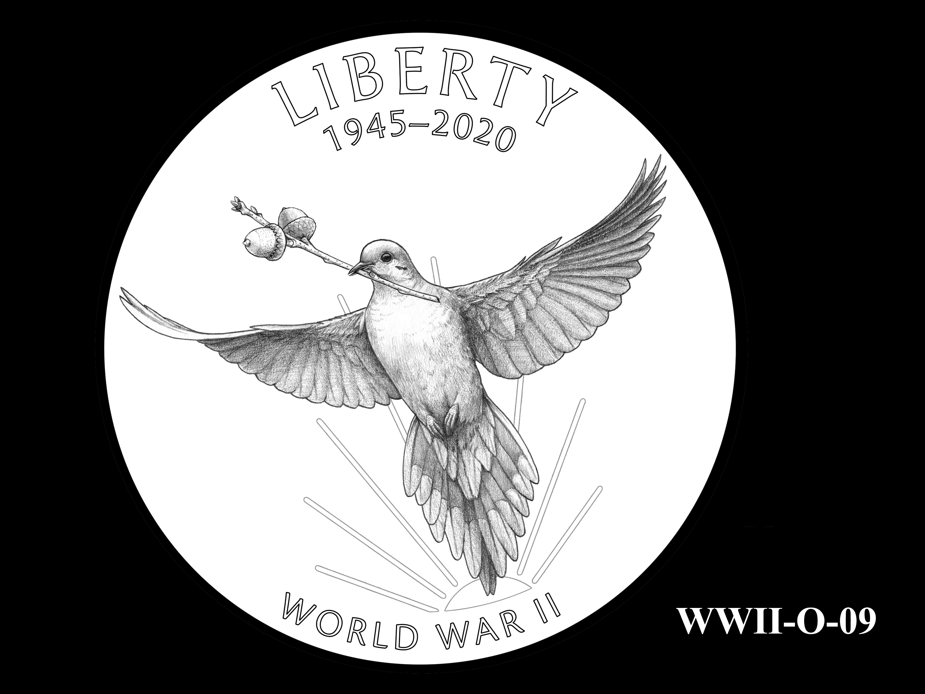 WWII-O-09 --End of World War II 75th Anniversary Program - Obverse