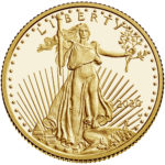 2020 American Eagle Gold Quarter Ounce Proof Coin Obverse