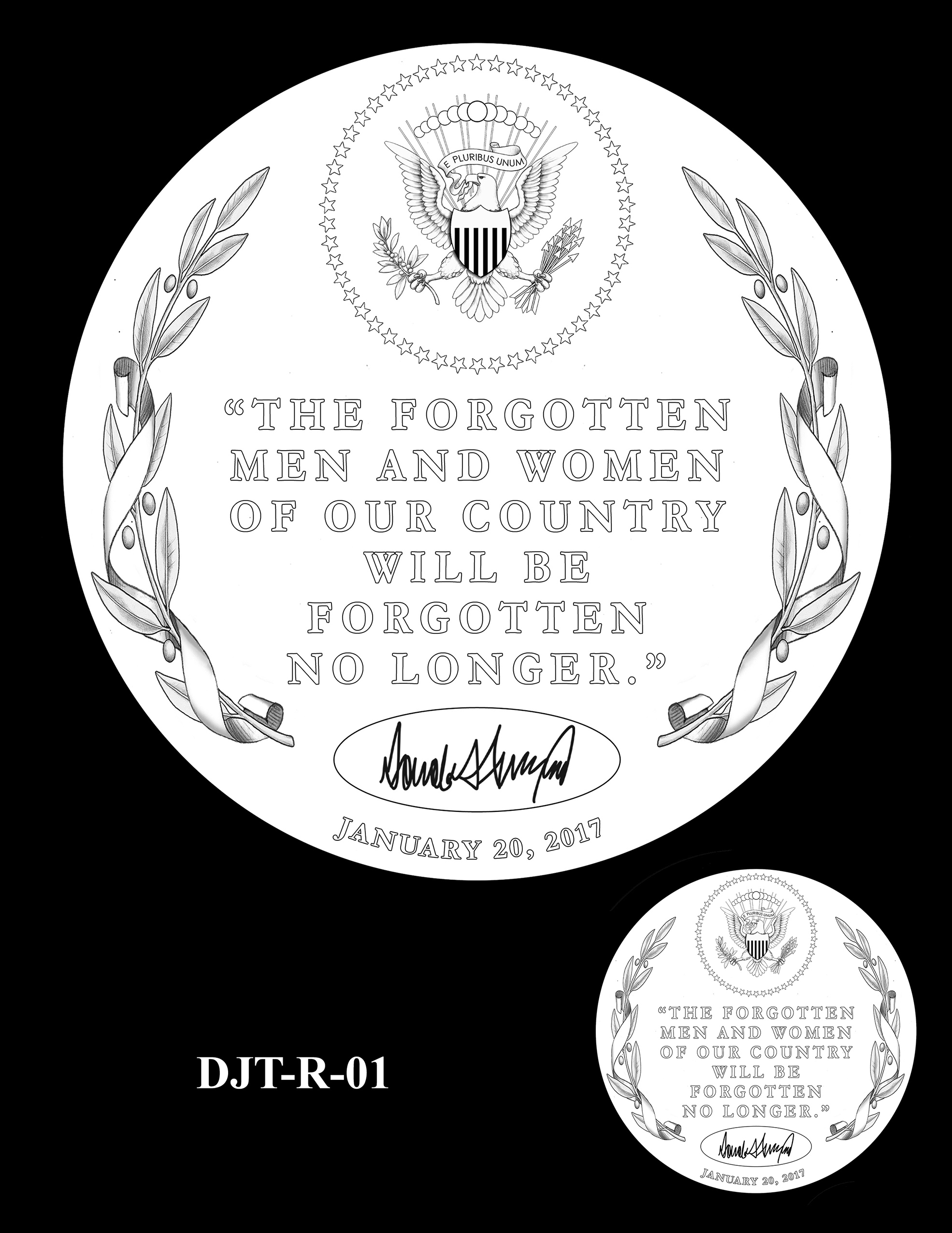 DJT-R-01 -- Donald J. Trump Presidential Medal