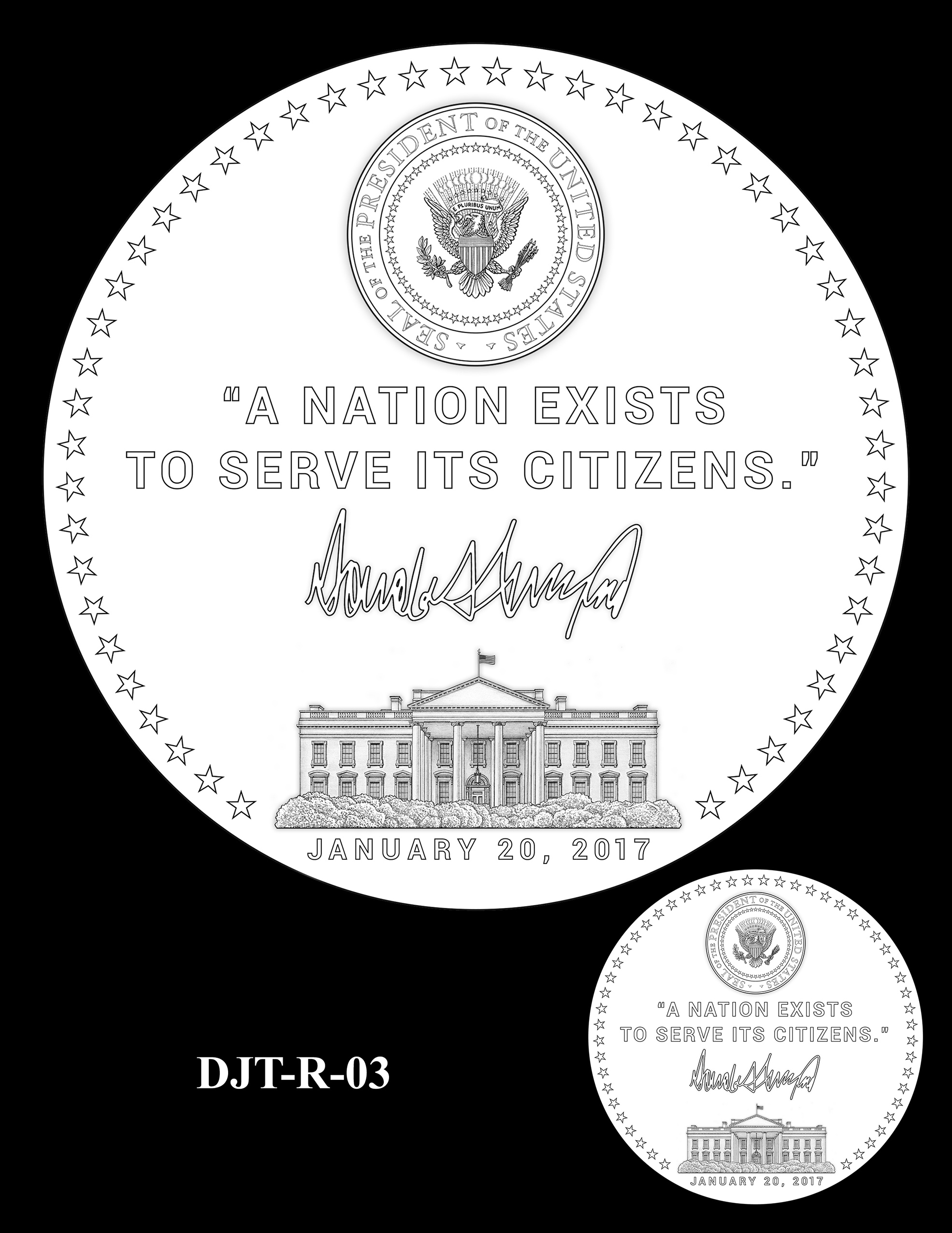 DJT-R-03 -- Donald J. Trump Presidential Medal