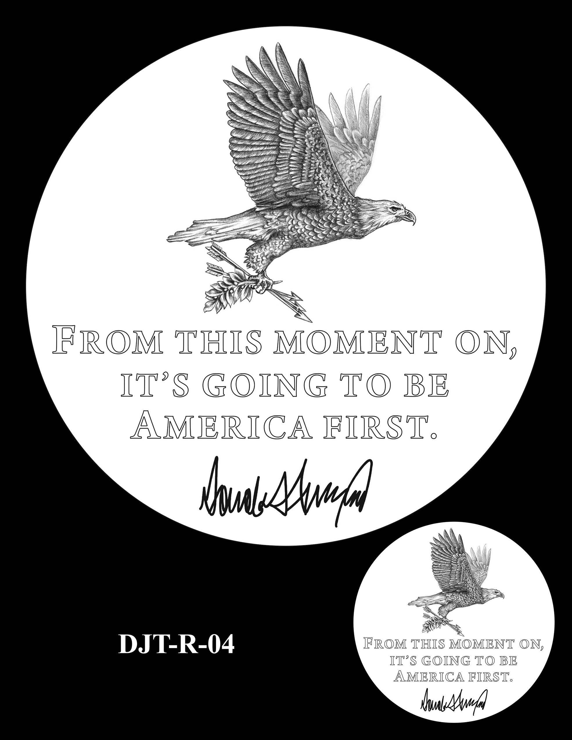 DJT-R-04 -- Donald J. Trump Presidential Medal