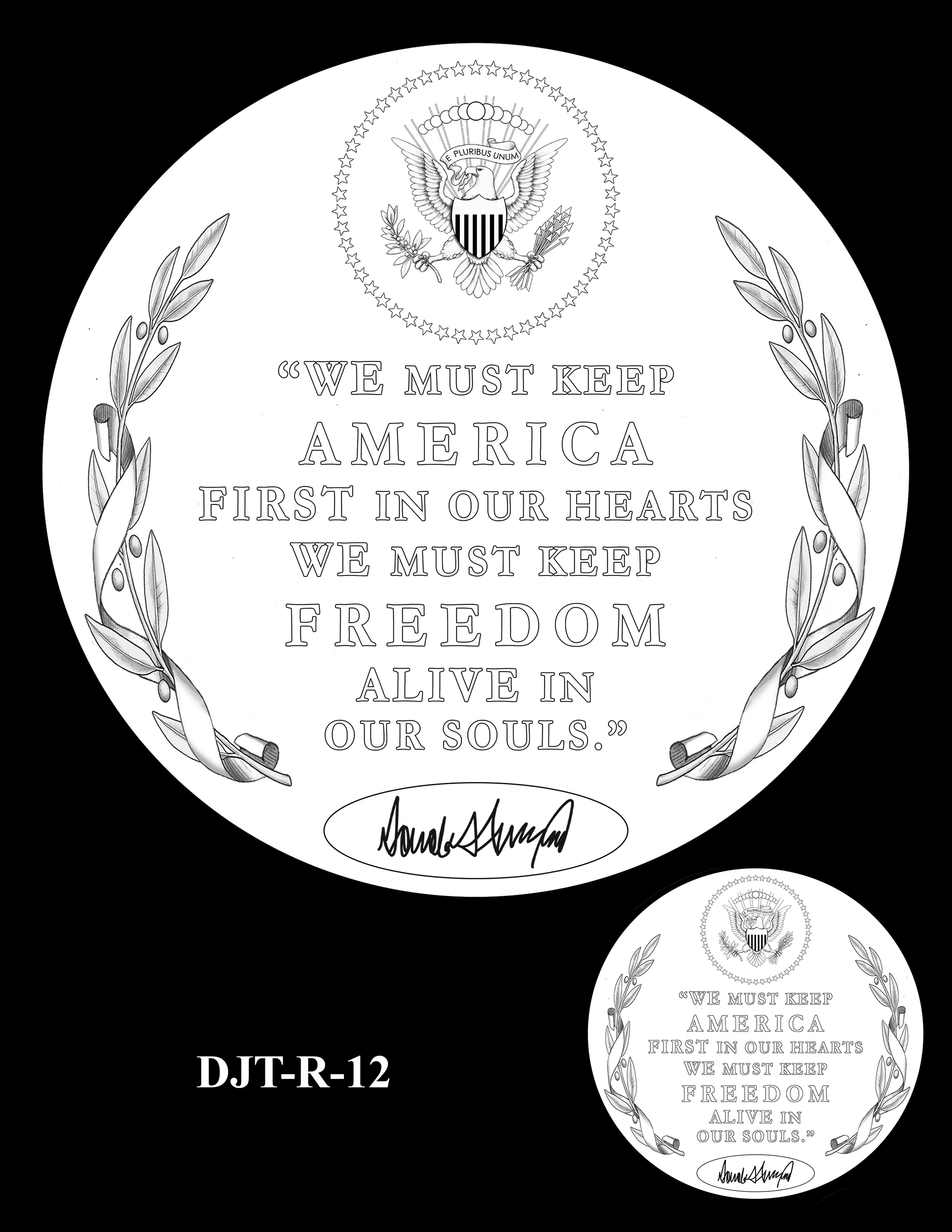 DJT-R-12 -- Donald J. Trump Presidential Medal