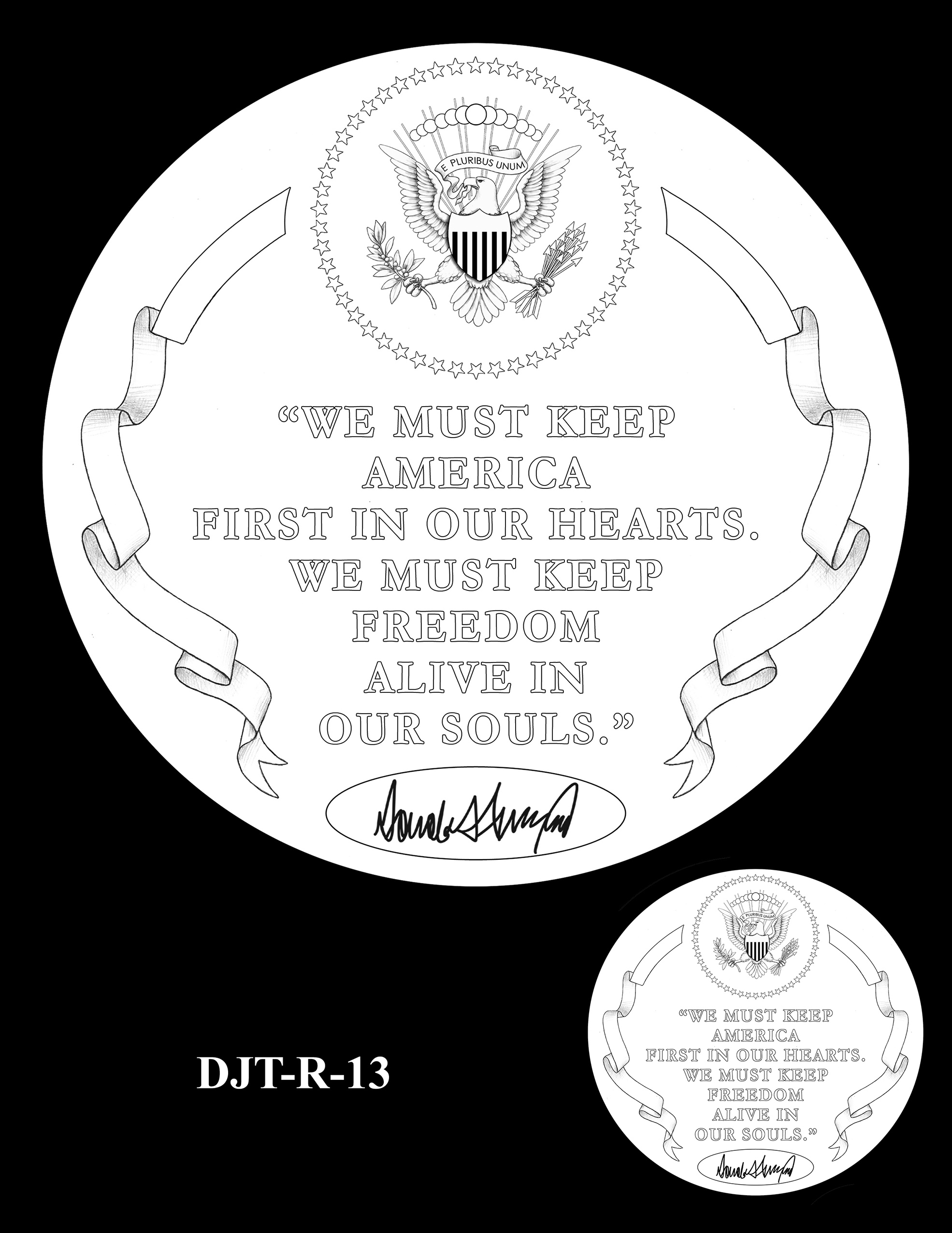 DJT-R-13 -- Donald J. Trump Presidential Medal