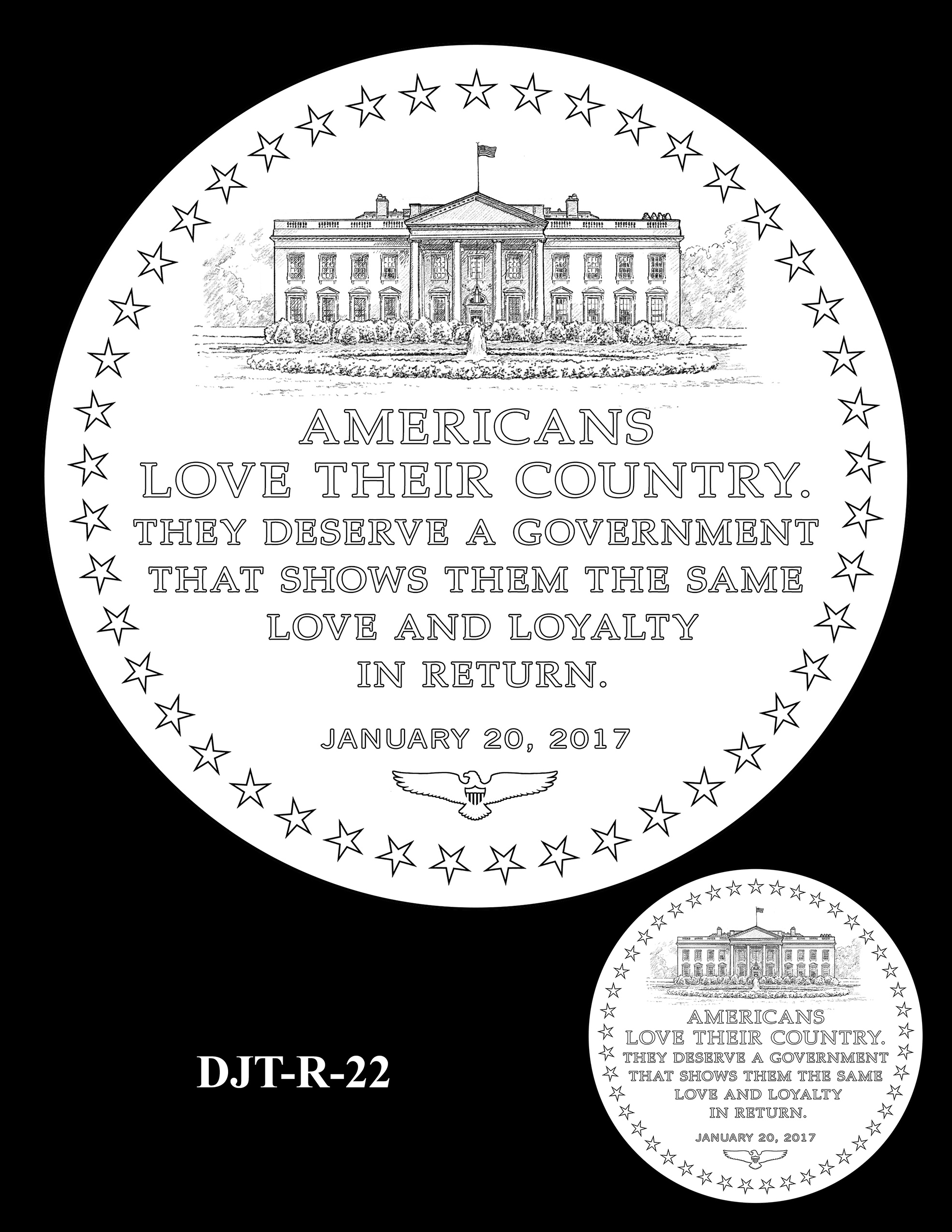 DJT-R-22 -- Donald J. Trump Presidential Medal