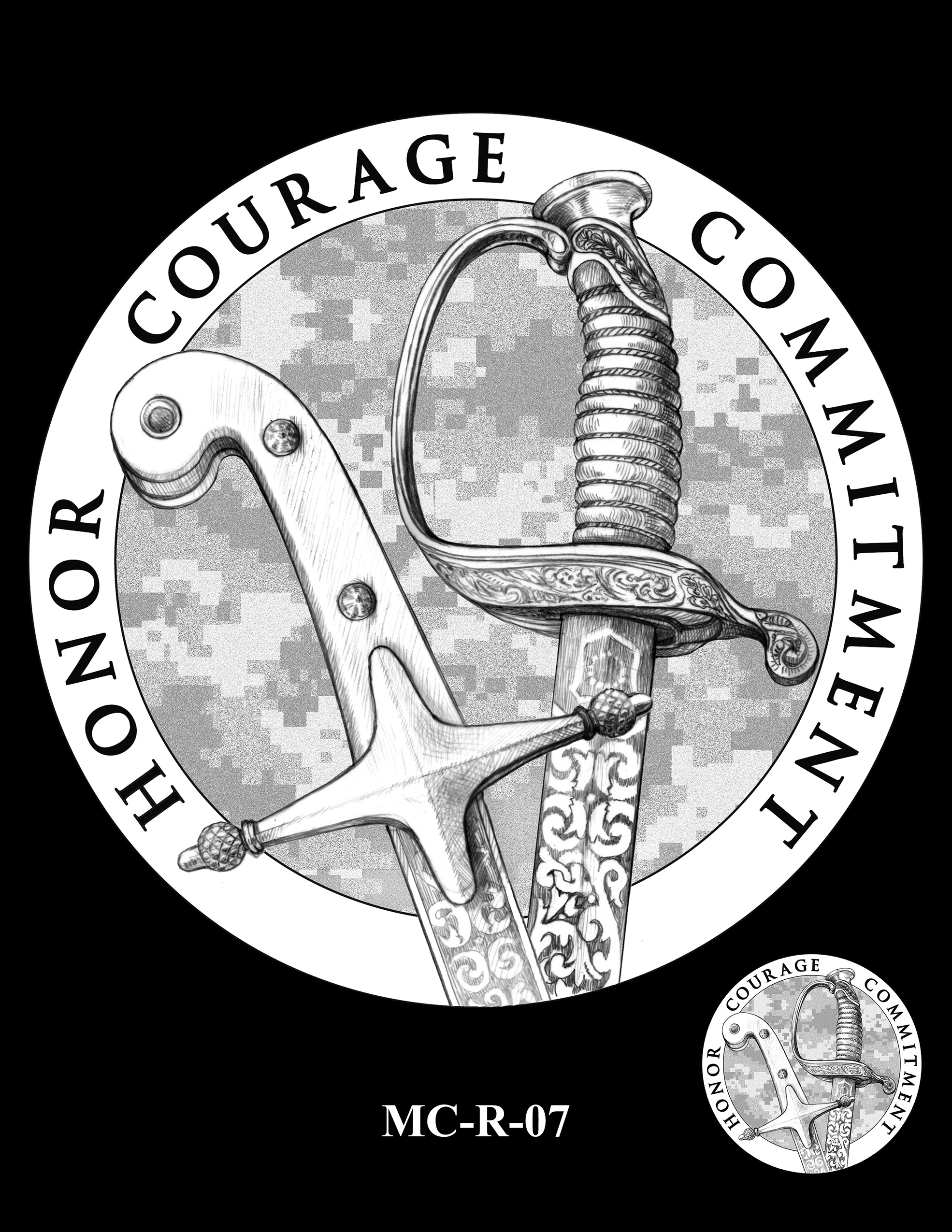 MC-R-07 -- United States Marine Corps Silver Medal