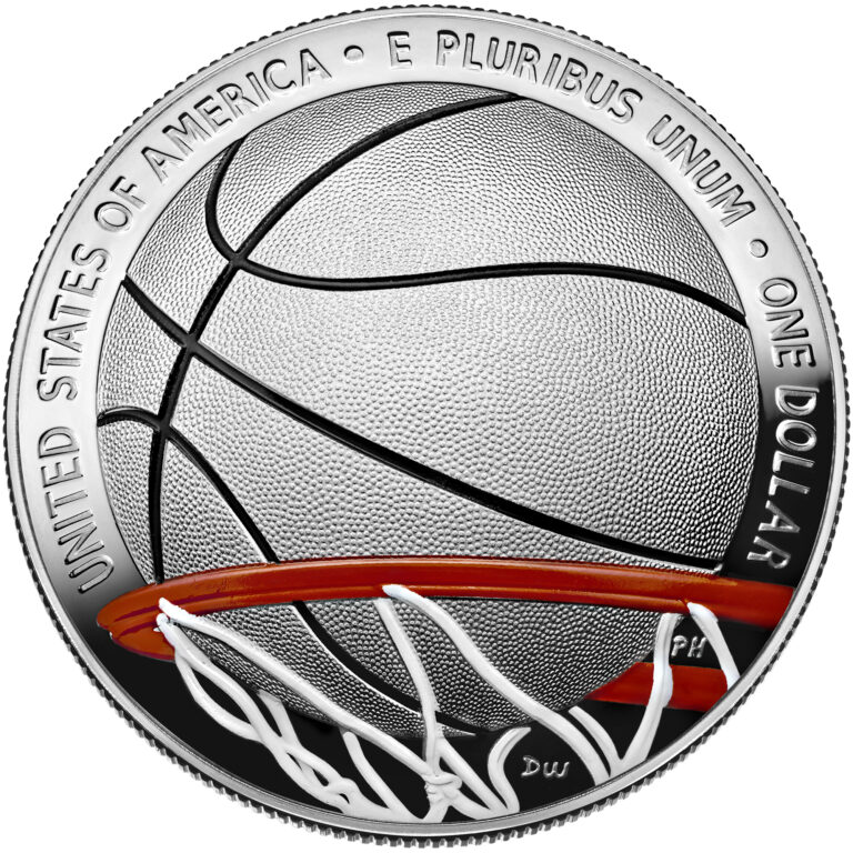 Basketball Hall of Fame Silver Dollar Coin | U.S. Mint