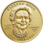 2020 First Spouse Gold Coin Barbara Bush Uncirculated Obverse