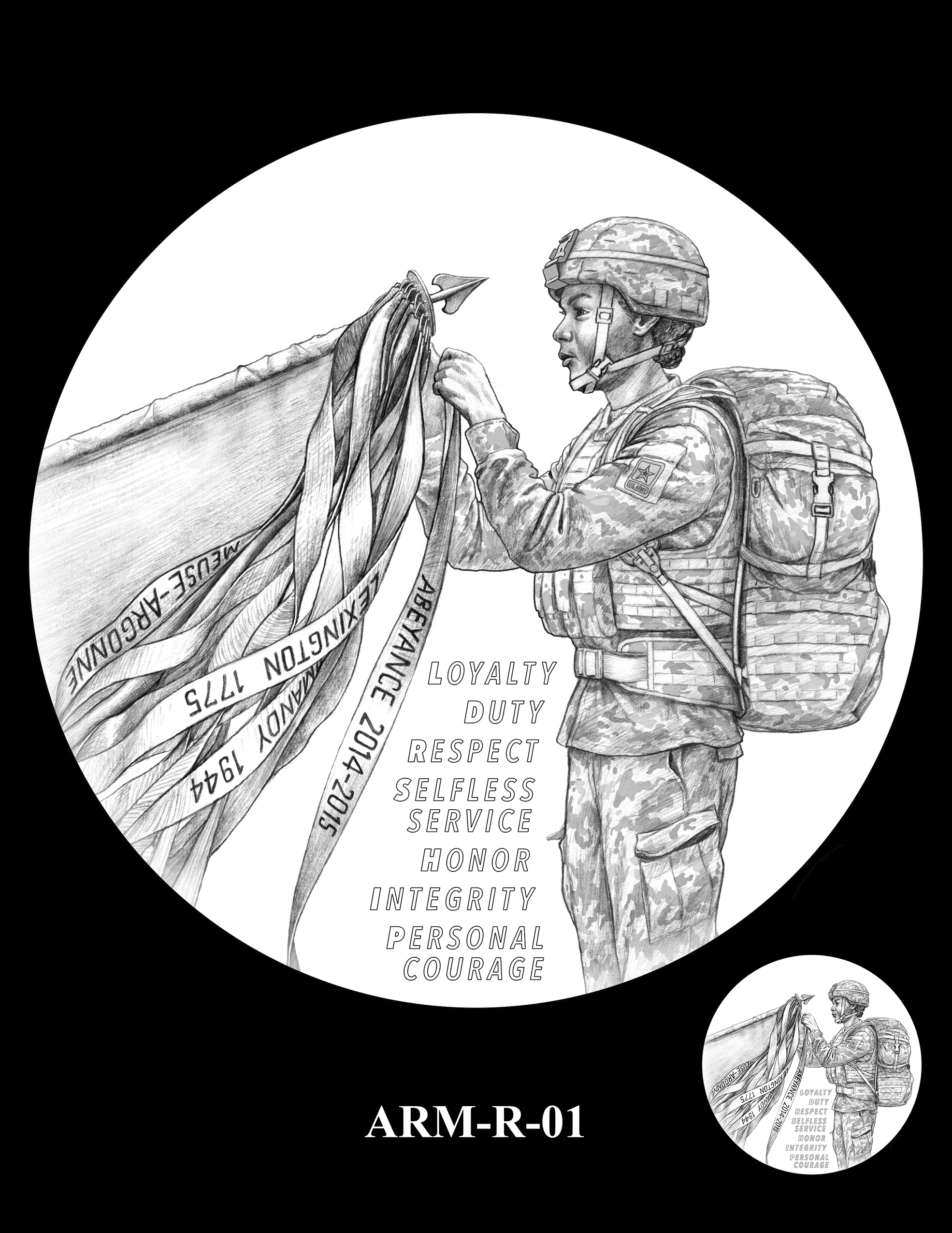 ARM-R-01 -- United States Army Silver Medal