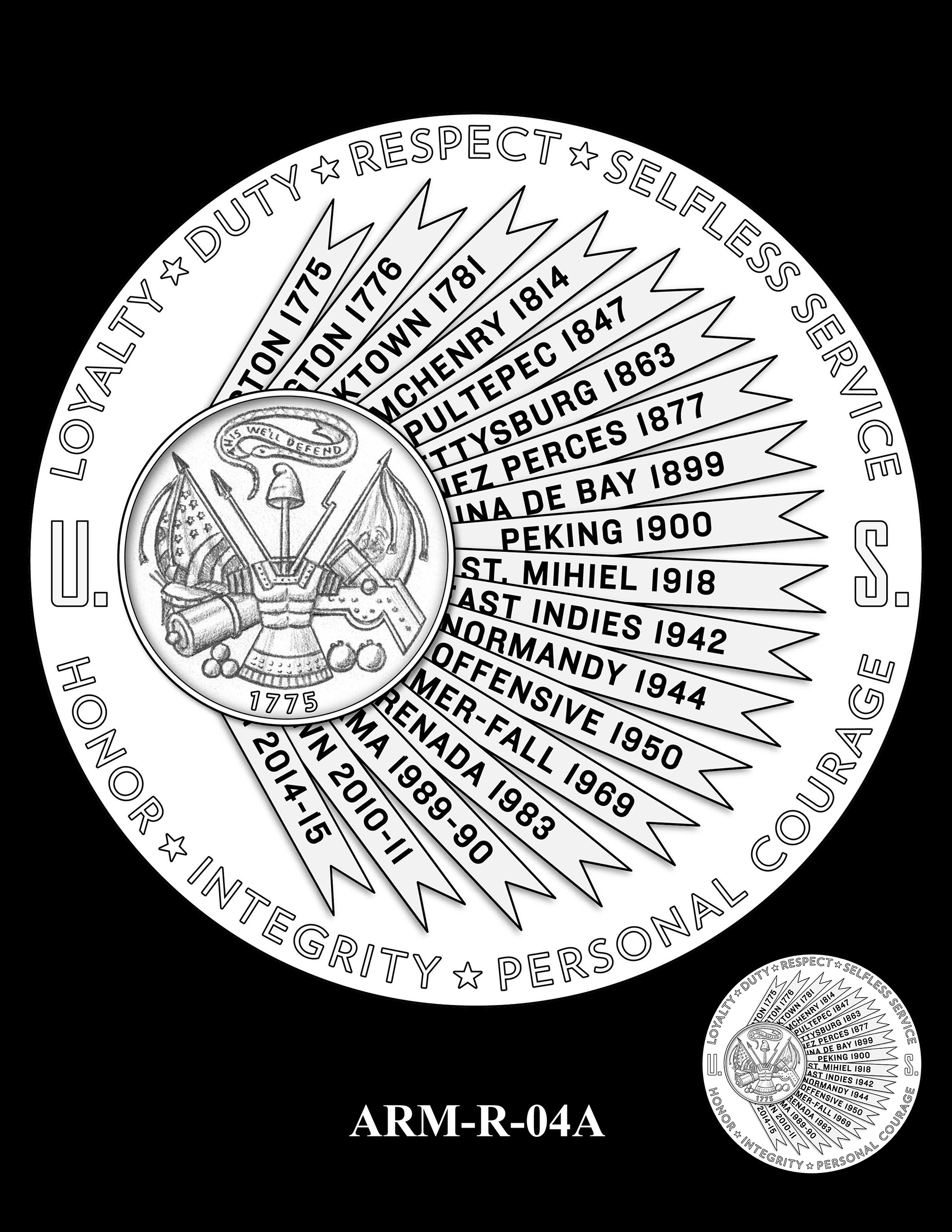 ARM-R-04A -- United States Army Silver Medal