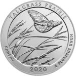 2020 America the Beautiful Quarters Five Ounce Silver Bullion Coin Tallgrass Prairie Kansas Reverse