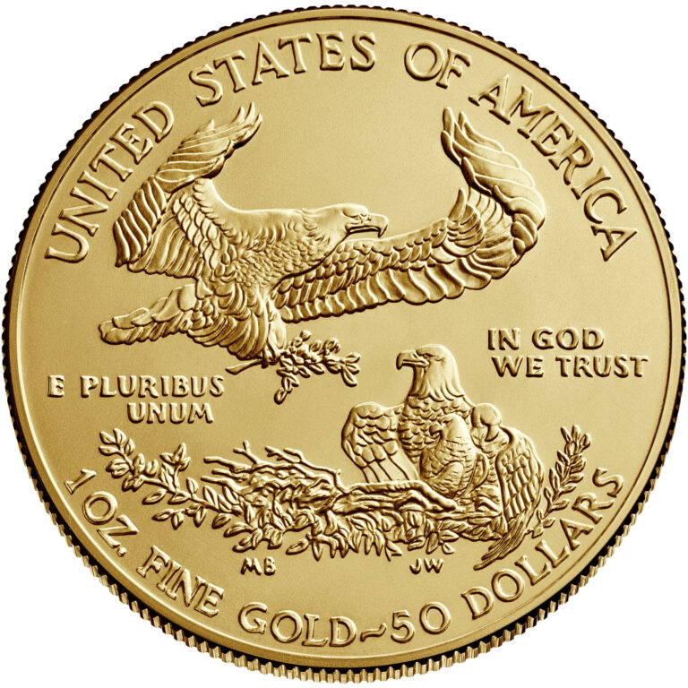 2021 American Eagle Gold One Ounce Bullion Coin Reverse Old Design