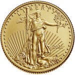 2021 American Eagle Gold One-Quarter Ounce Bullion Coin Obverse Old Design